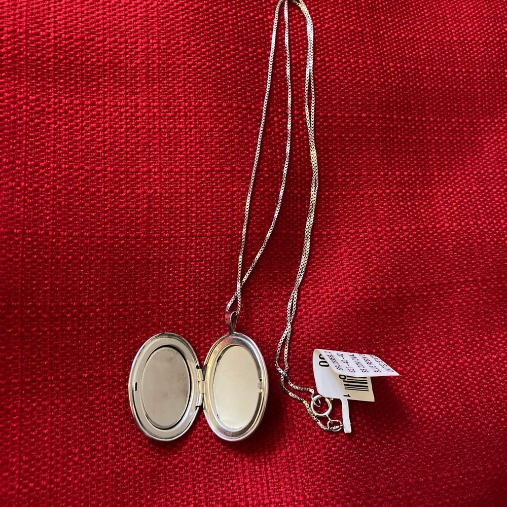 Blue Resin Cameo Lady Necklace (Locket) - Picture 5 of 8